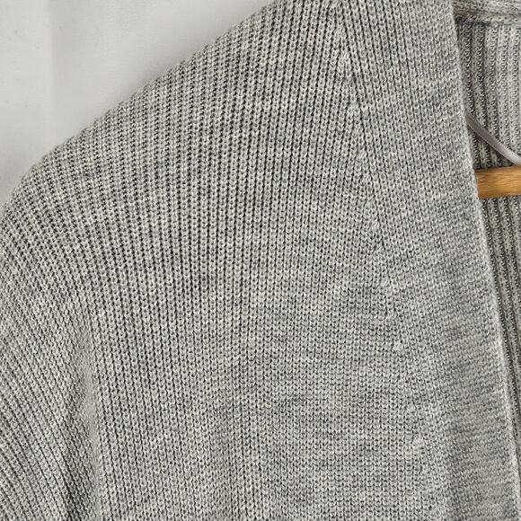 LOFT WOMEN'S HEATHER GRAY CARDIGAN SWEATER – SIZE XXS – OPEN FRONT COZY ELEGANCE - Picture 3 of 11